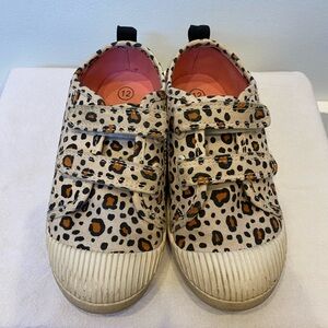 Cat & Jack Leopard Print Kids Sneakers - kids 12